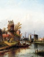 Jan Jacob Coenraad Spohler - Vue De Buiksloot Pres D Amsterdam